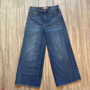 Madewell Wide Leg Crop Jeans Size 24